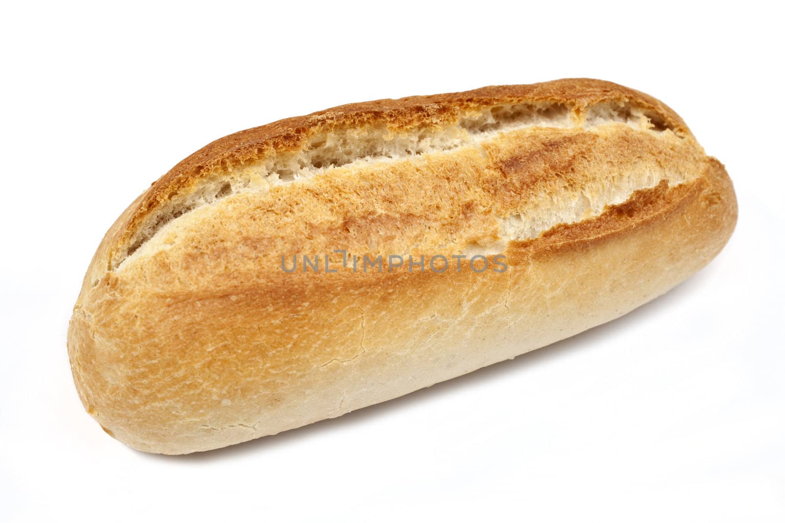 Bread Roll on a white background.