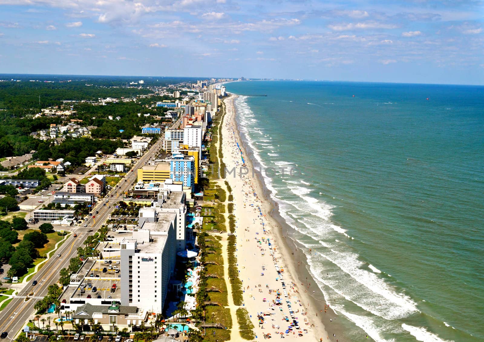 Myrtle Beach Coastline - Aerial View