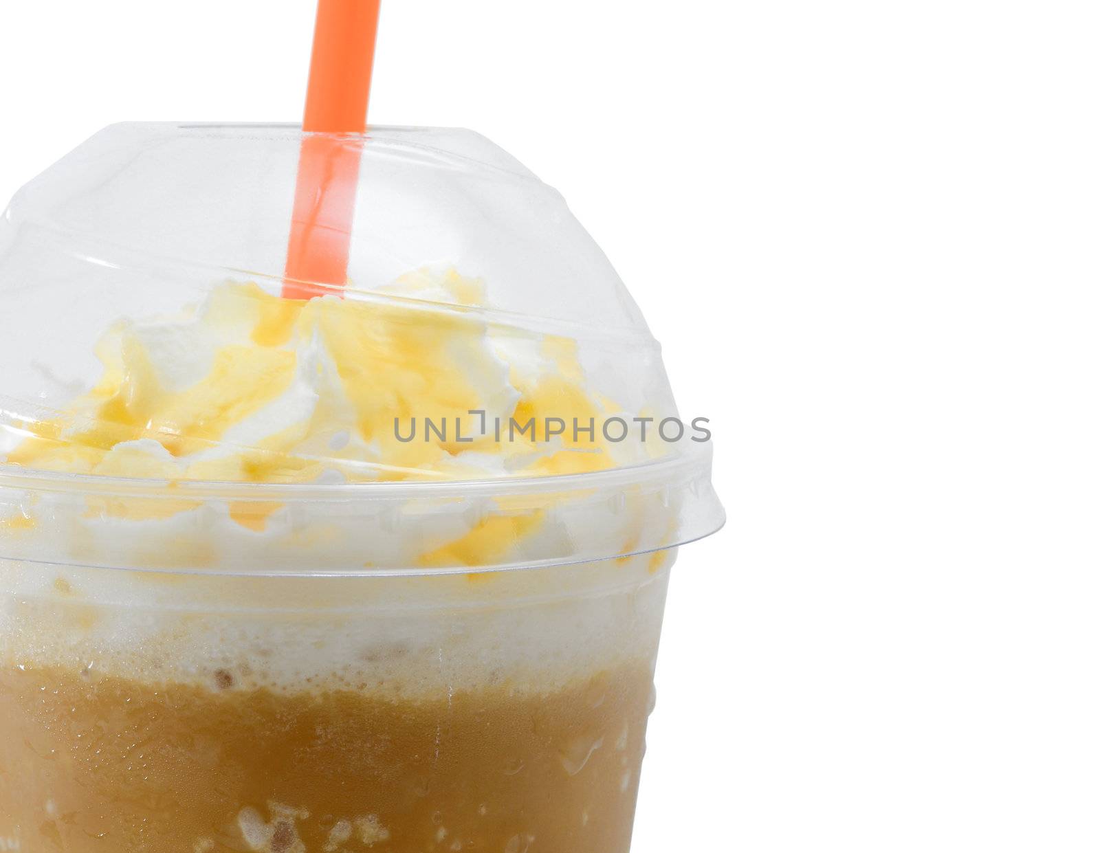 cappuccino frappe with whipping cream