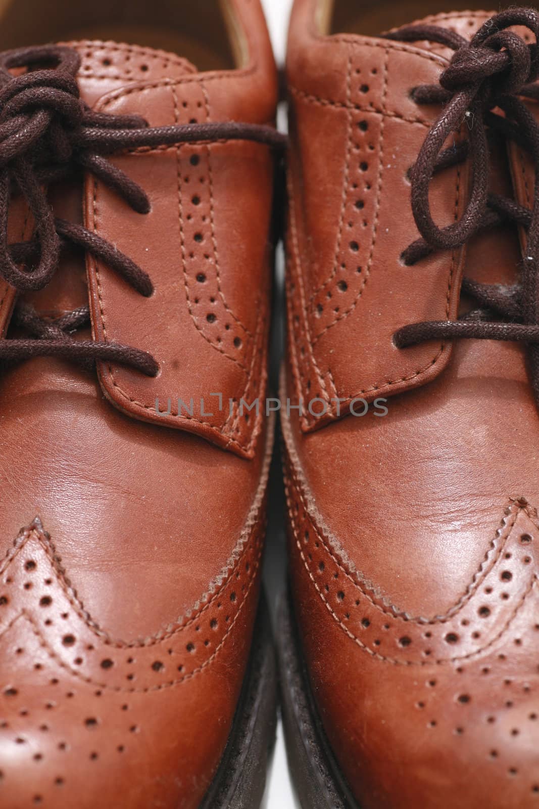 Close-Up of some brown leather shoes Close-Up of some brown leather shoes