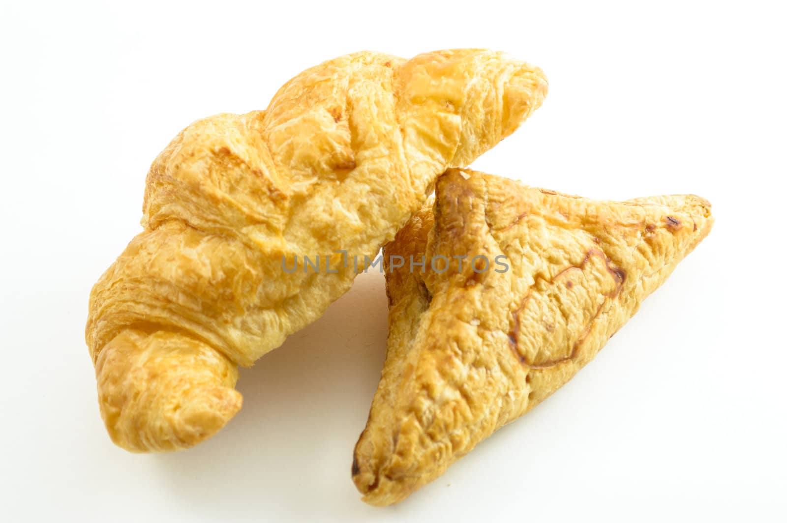 Bread isolated on white