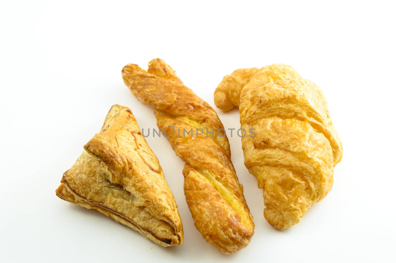 Bread isolated on white