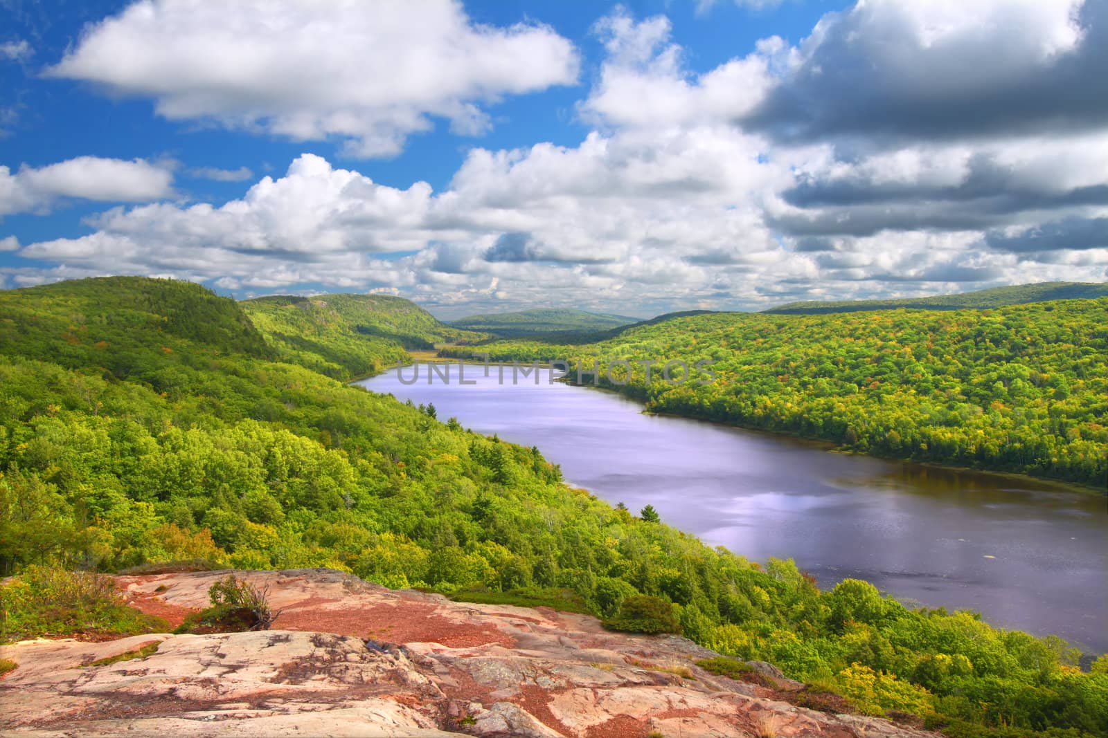Lake of the Clouds at Porcupine Mountains State Park in northern Michigan.