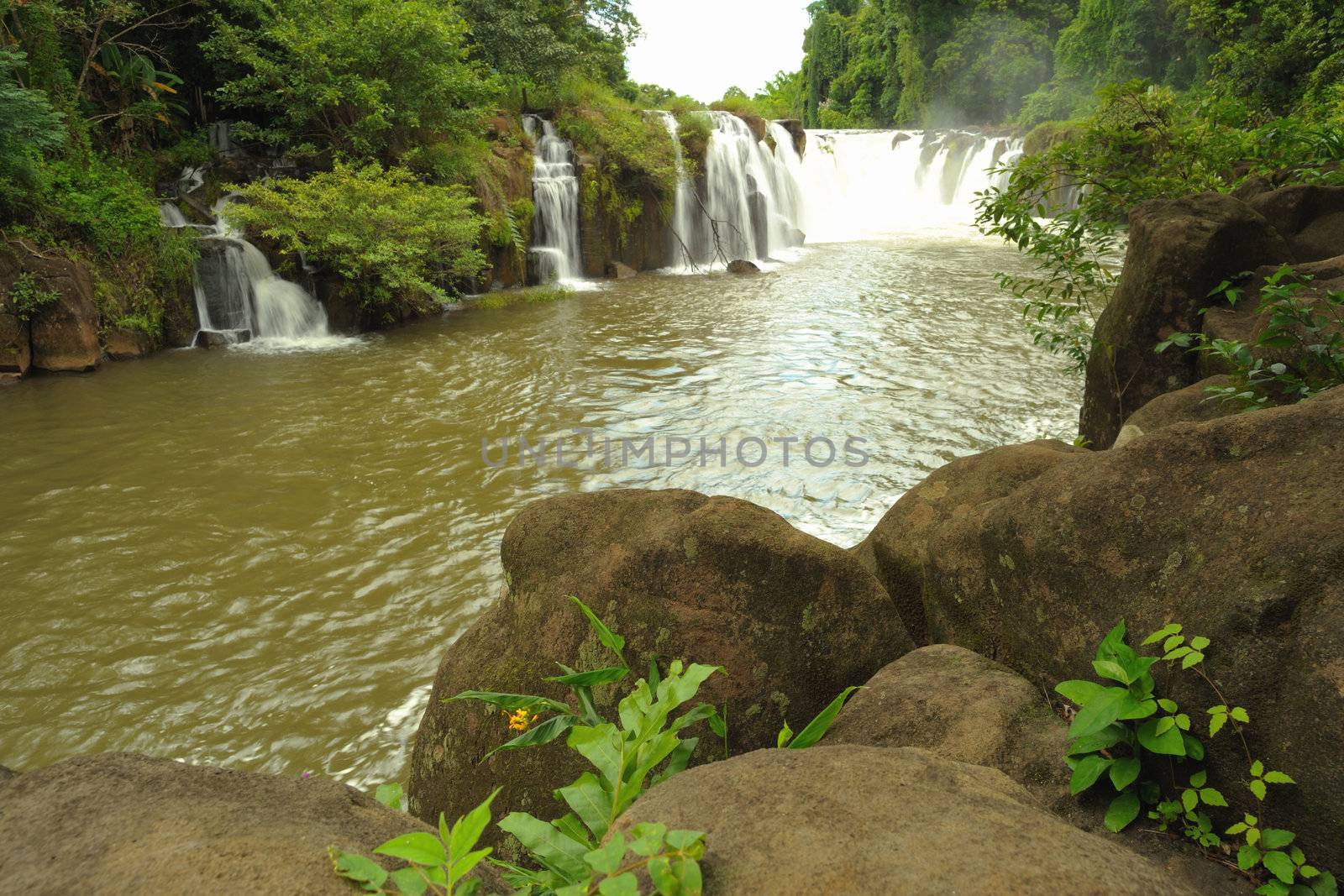 Tad Pha Souam waterfall, Laos. by ngungfoto