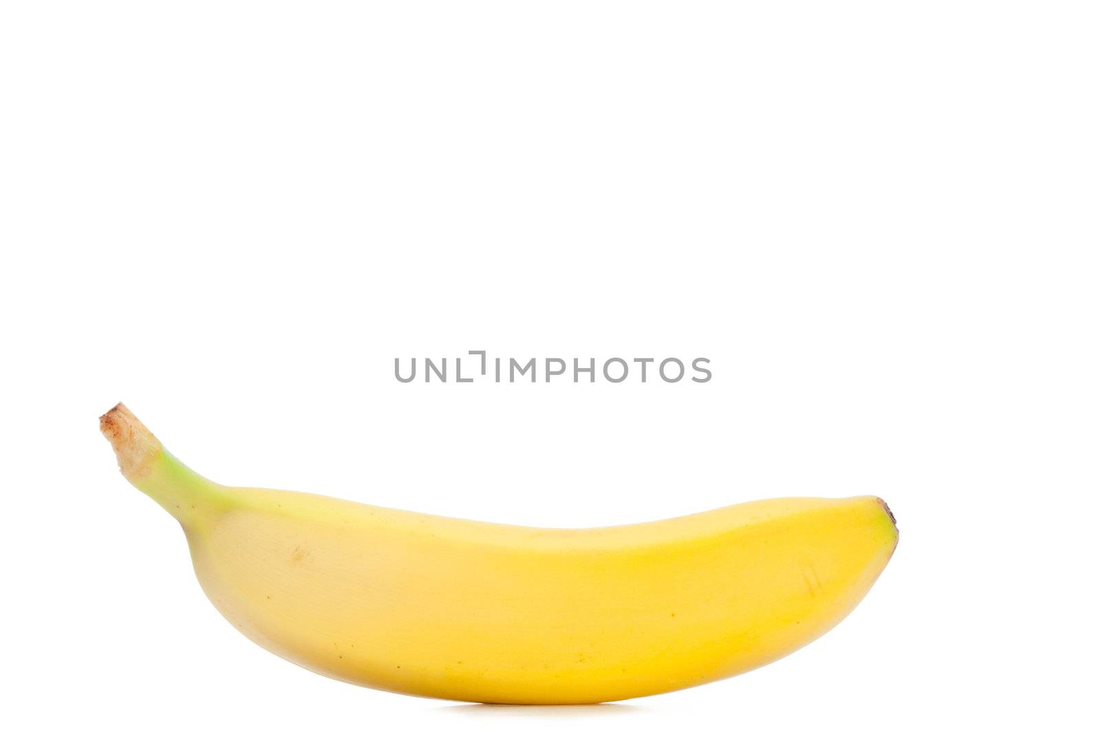 Sharped banana on a white background