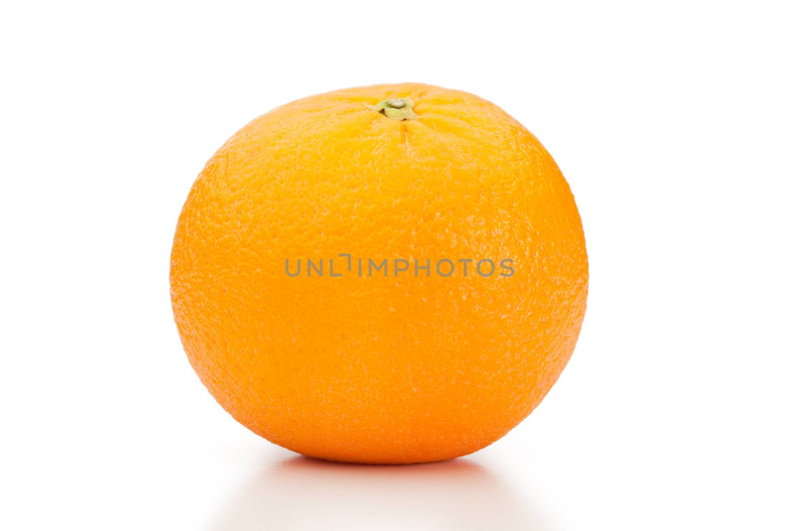 Orange on a white background