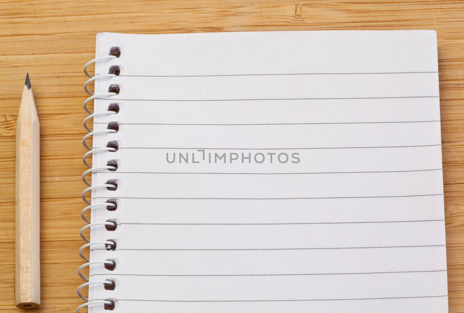 Notebook and pen on a desk