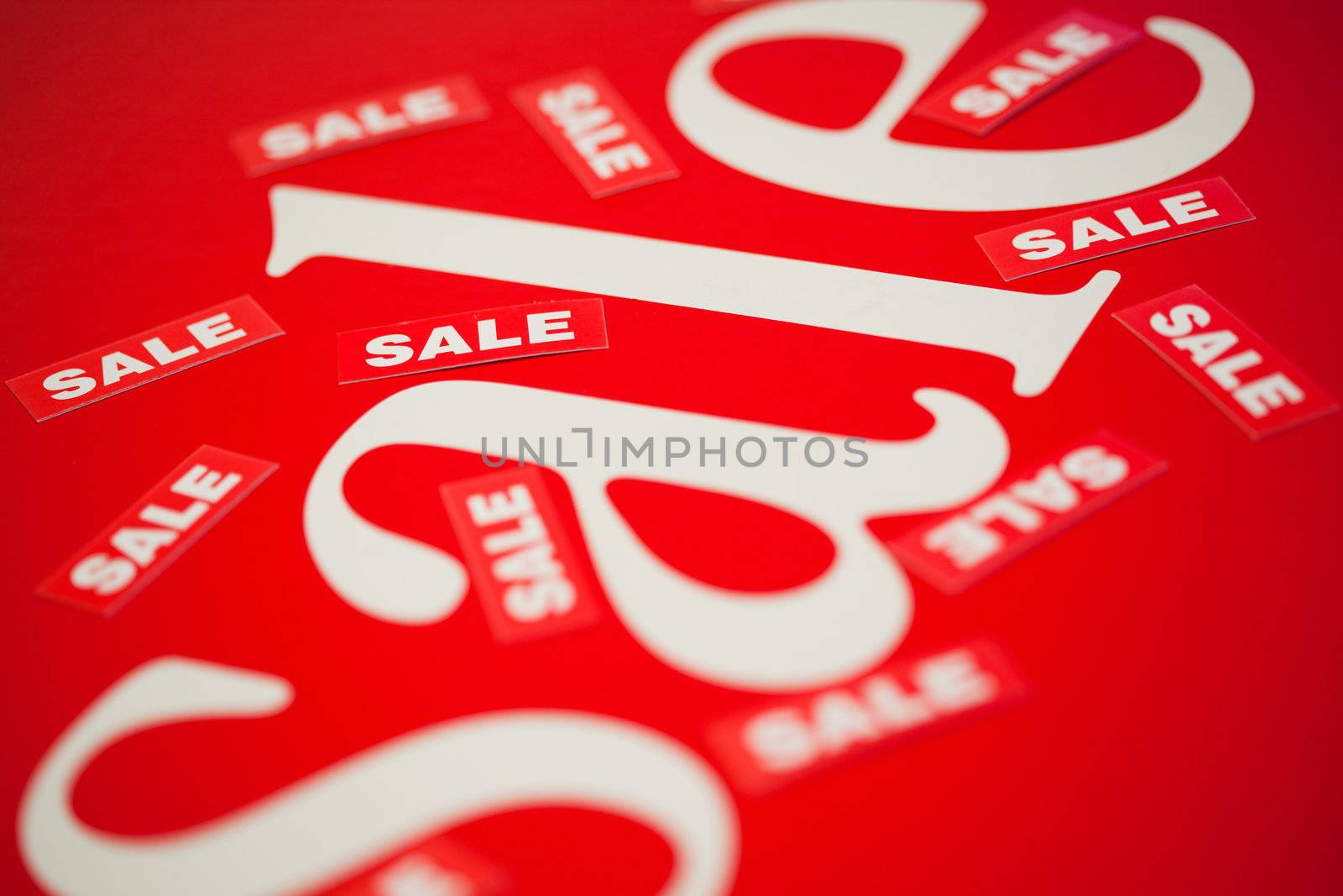 White tag sale in vector