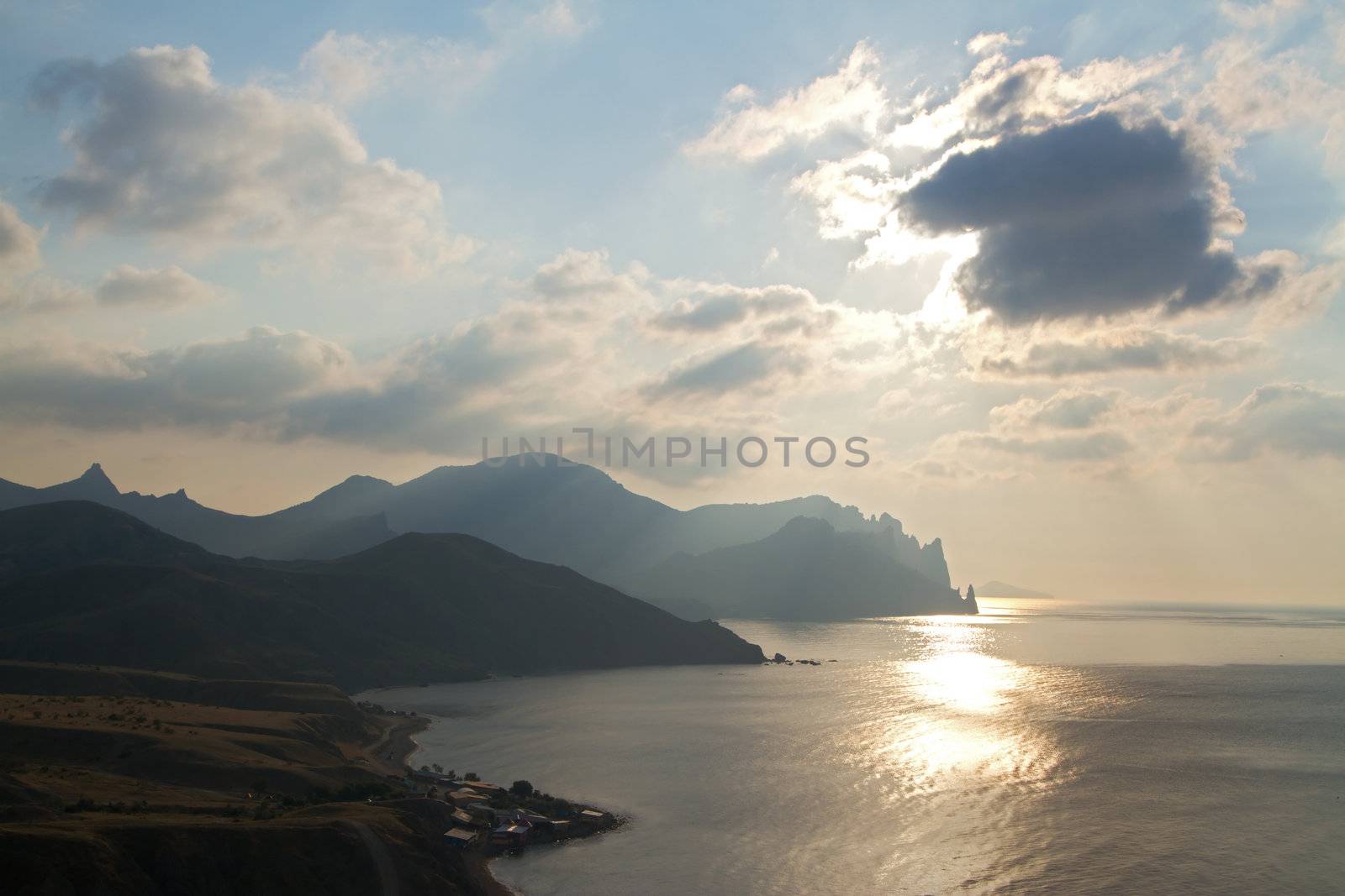 Sunrise over the sea, Crimea peninsula, Ukraine