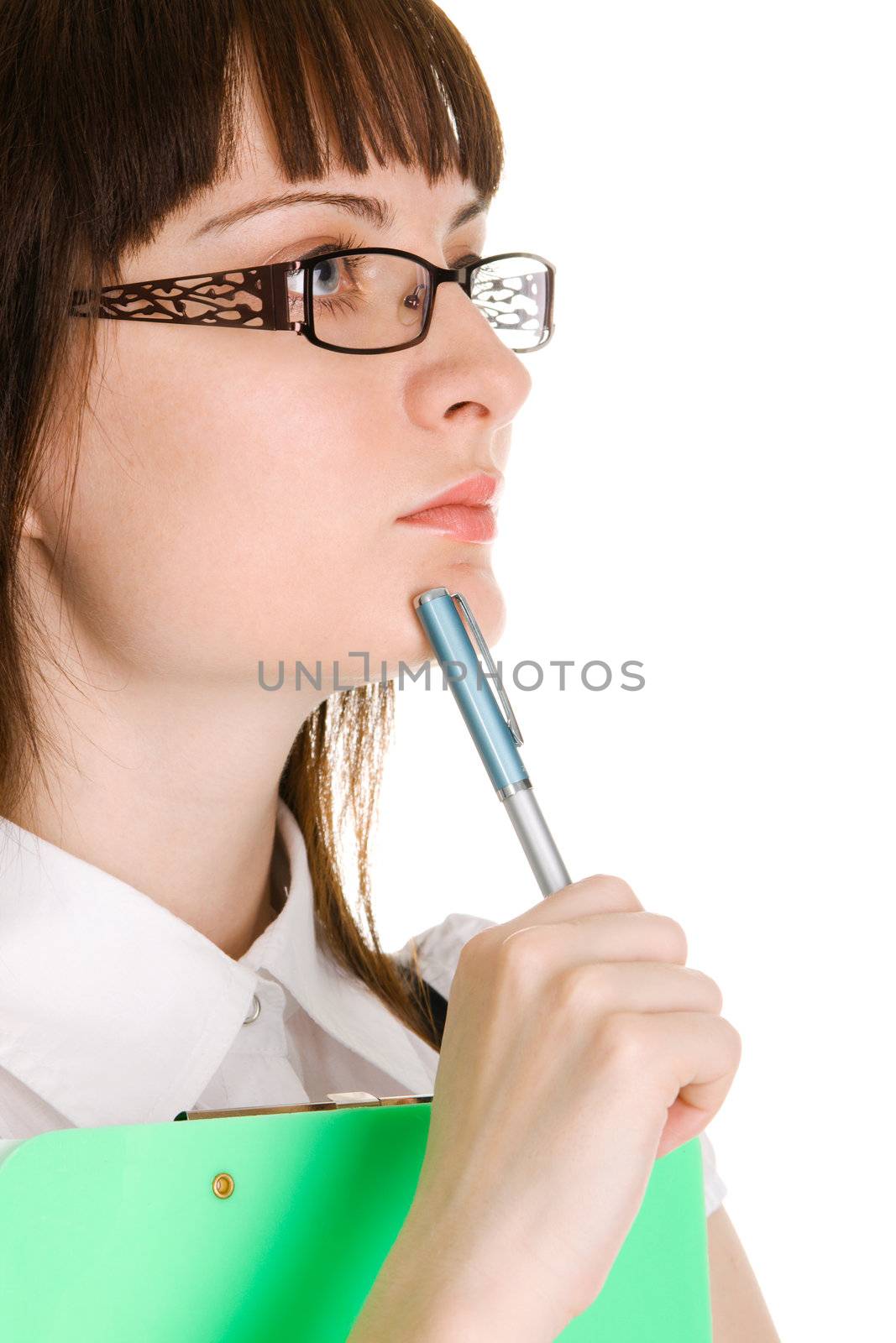 Young beautiful businesswoman with a confident look