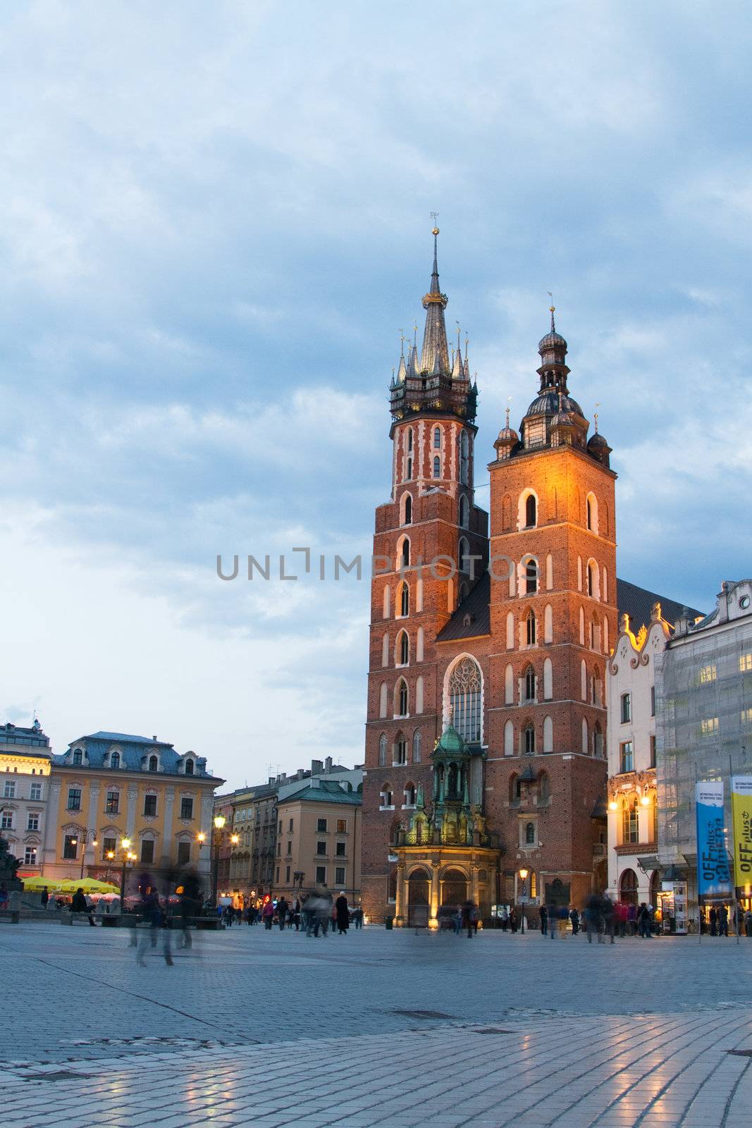 Krakow city in Poland, Central Europe