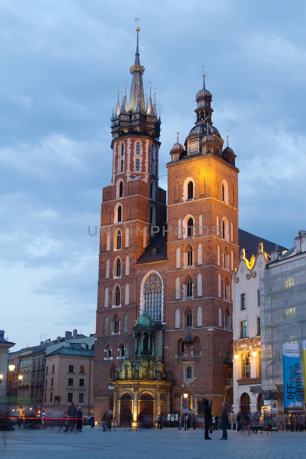 Krakow city in Poland, Central Europe