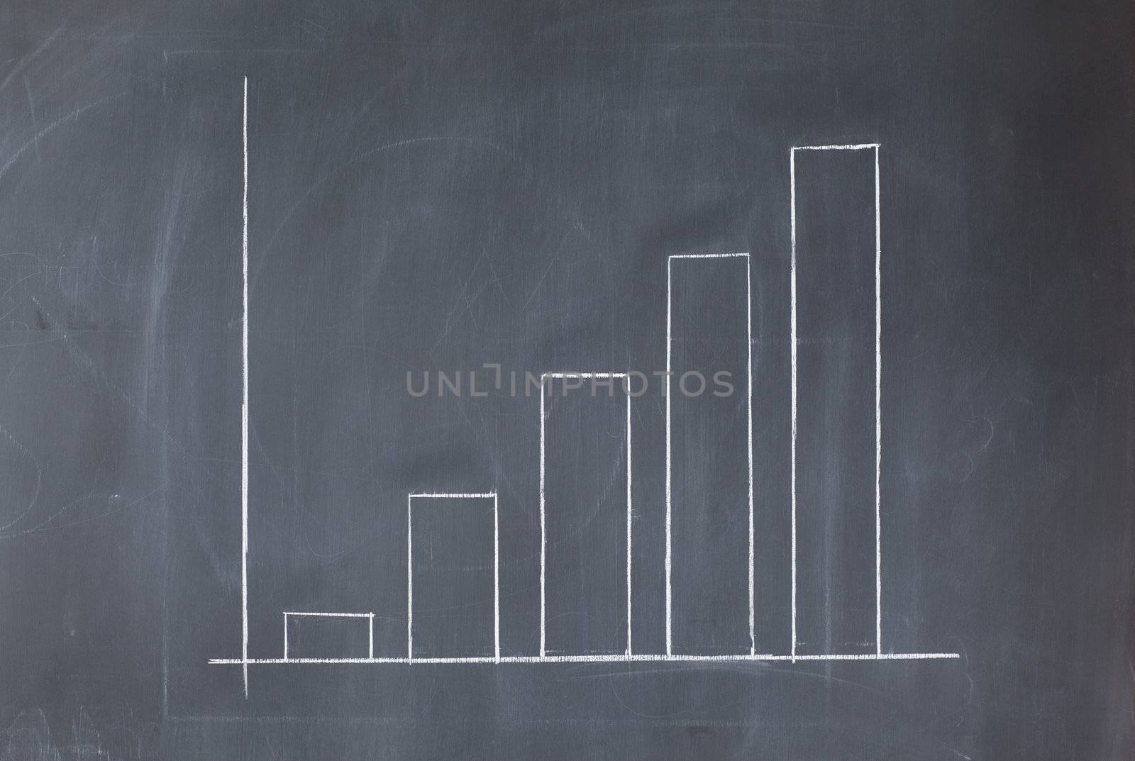 Simple diagram on a blackboard