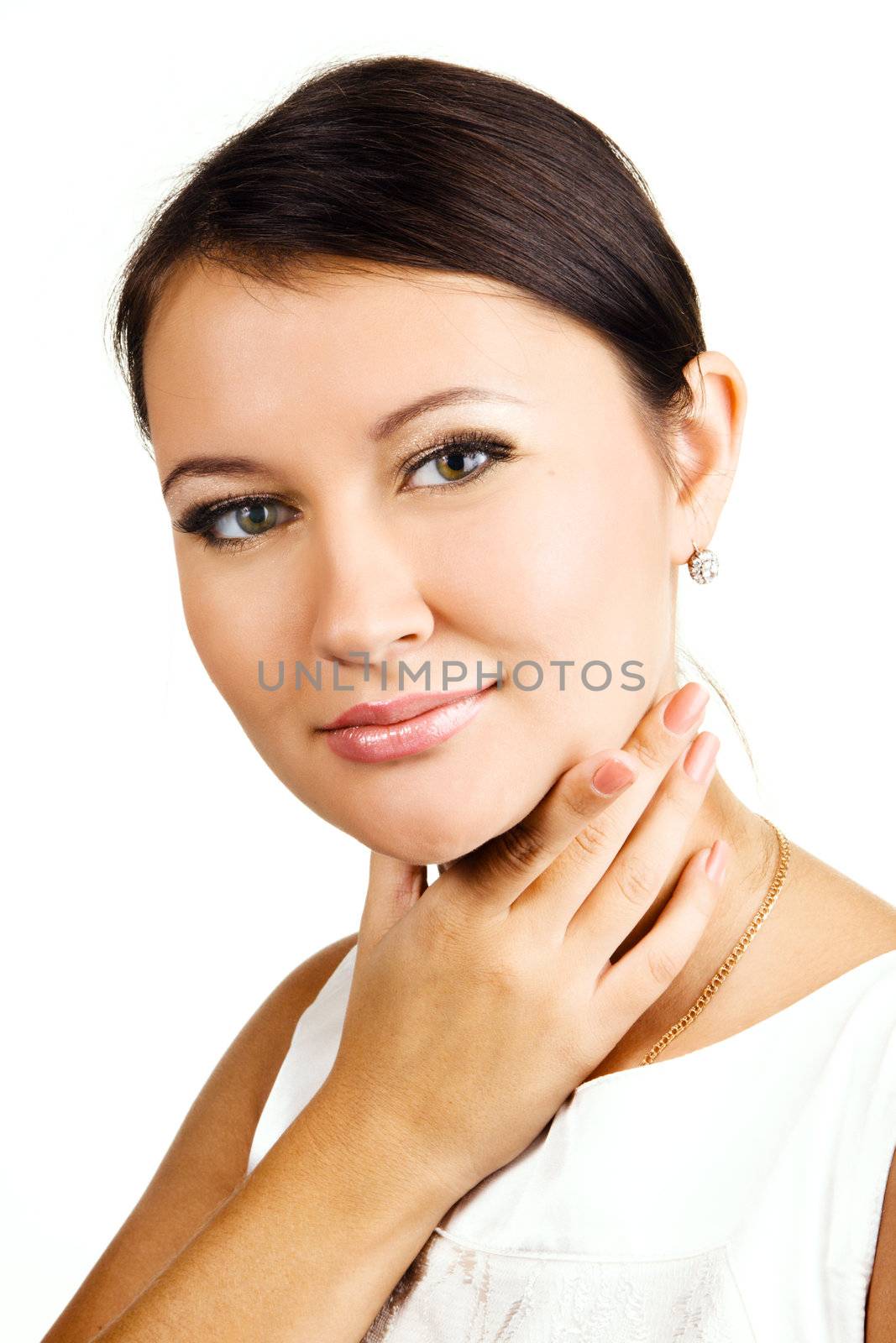 Beautiful young woman portrait, good for skin care illustrations