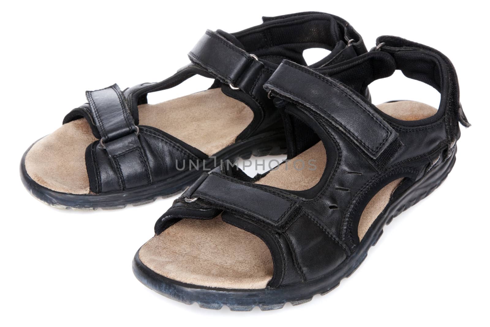 Black male sandals by Gdolgikh