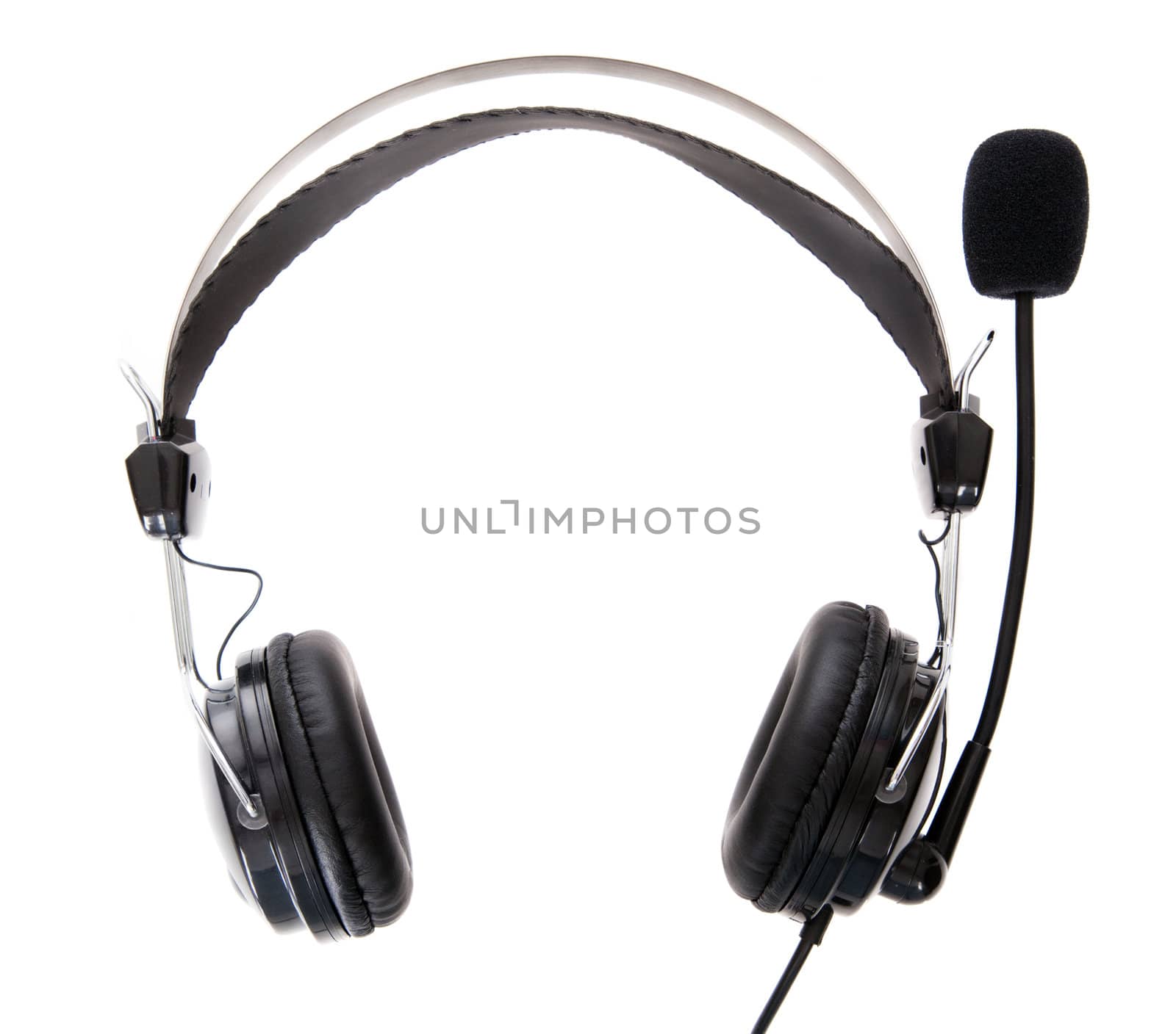 Headset on white background by Gdolgikh