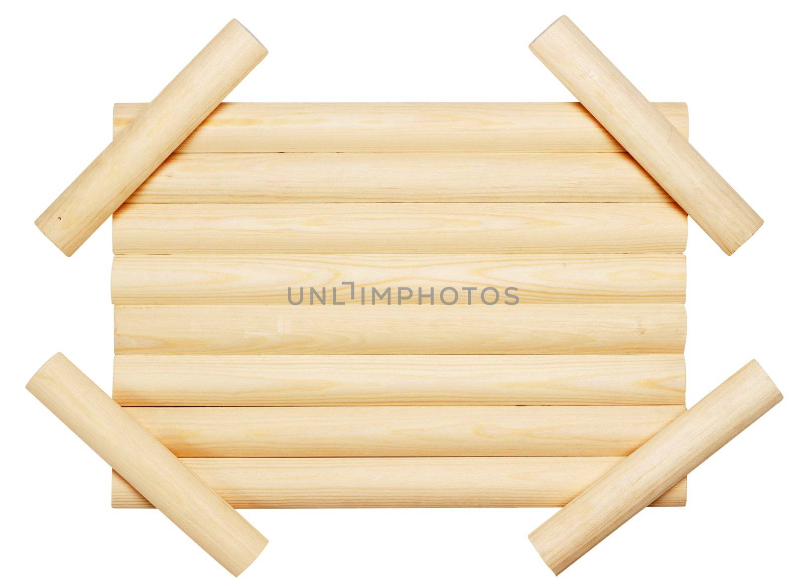 Wooden board isolated on white background by Gdolgikh