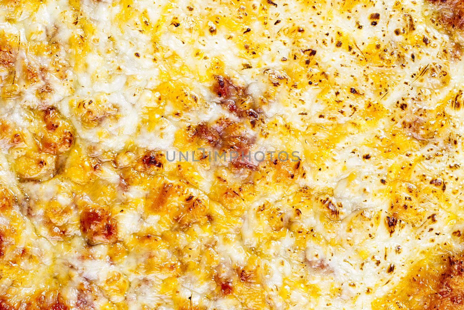 Close-up full frame shot of delicious cheese pizza.