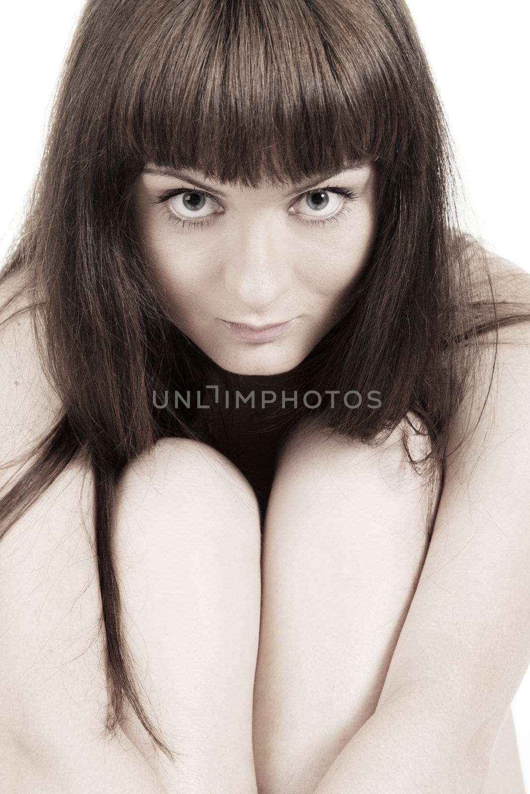 Young woman studio portrait