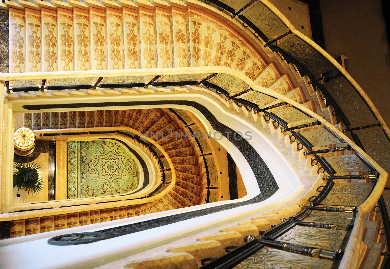 Interior of Emirates Palace, Abu Dhabi United Arab Emirates 