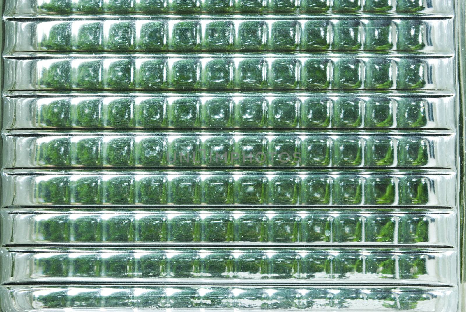Sunlight through the glass.