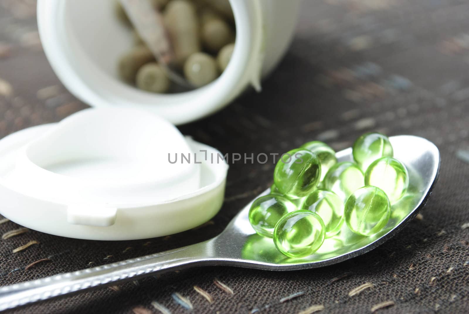 Silver Spoon with Pills