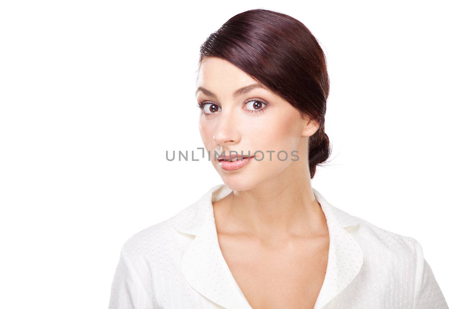 Attractive young businesswoman, face portrait