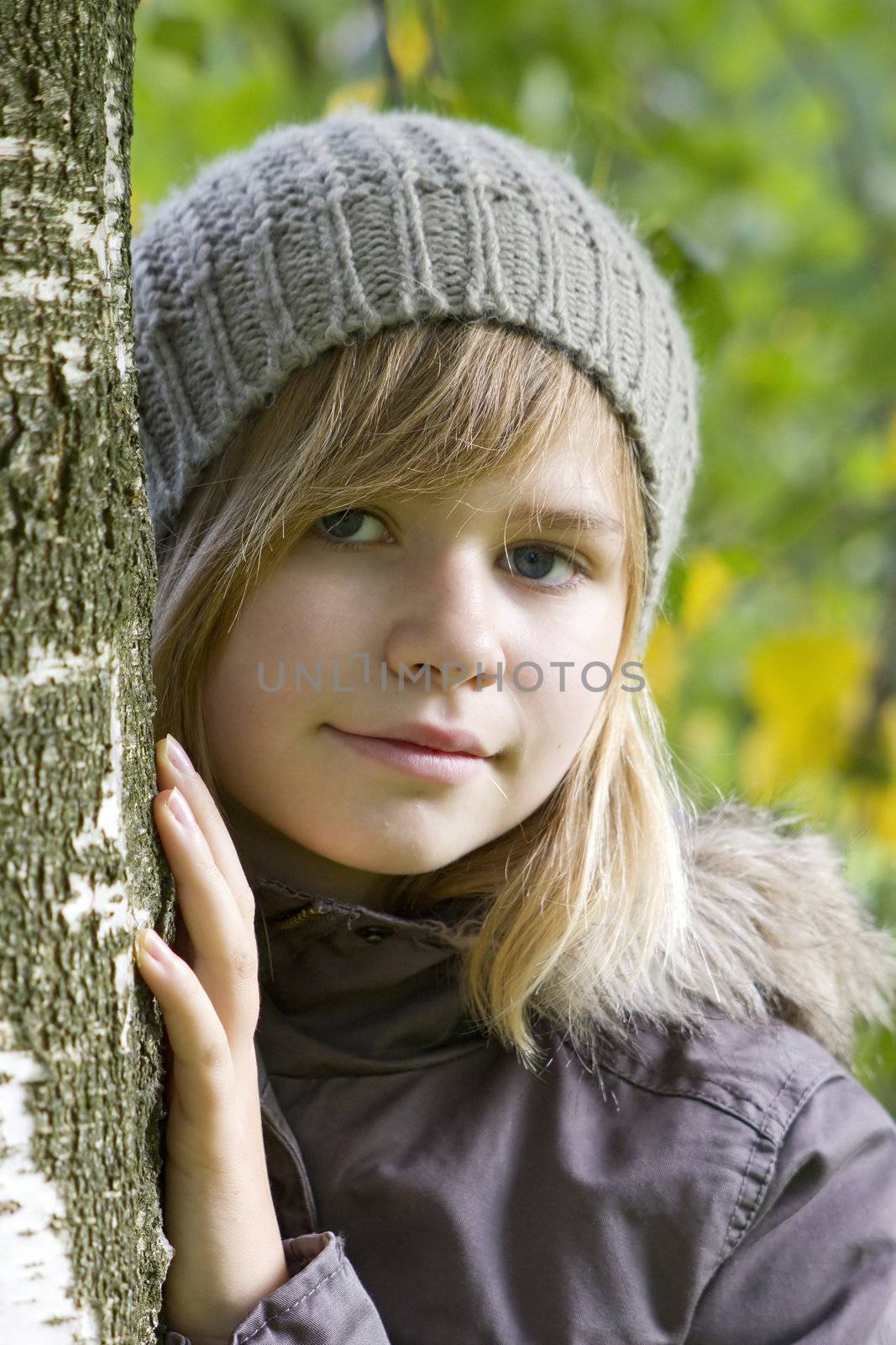 Portrait of a  young girl