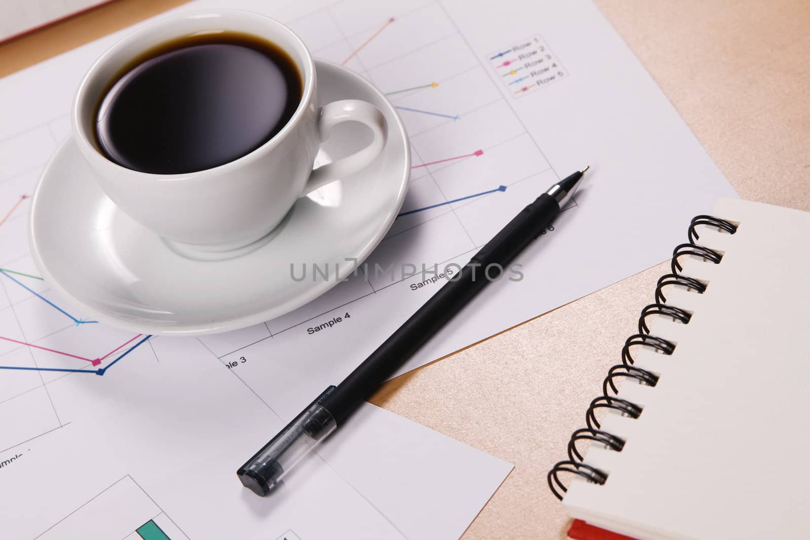 Work-table covered with documents by Gdolgikh