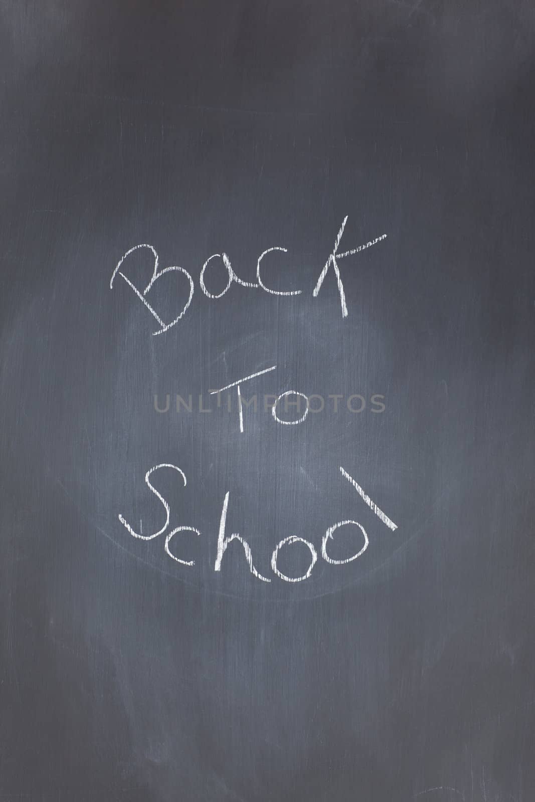 Blackboard with "back to school" written on it