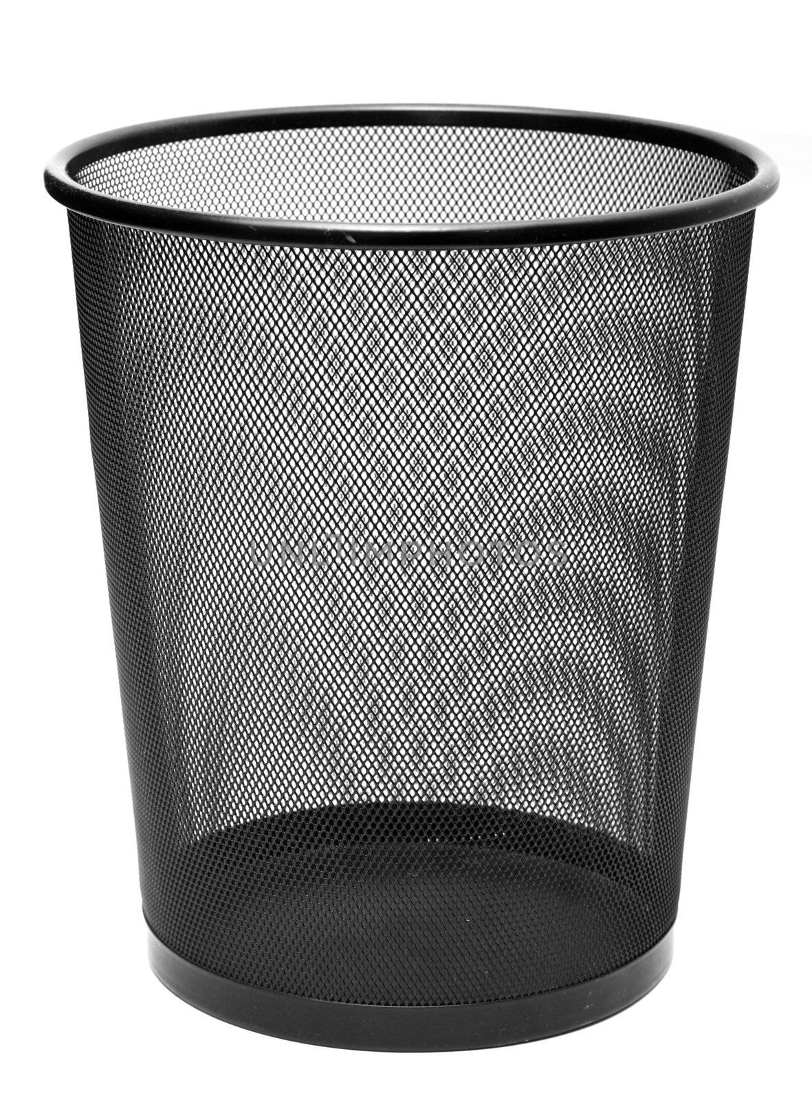 Trash can isolated on white background