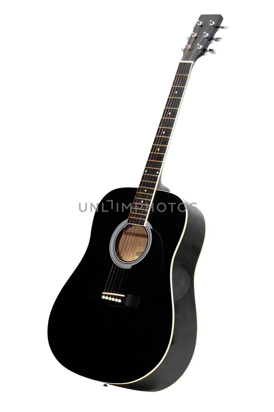 Black acoustic guitar by Gdolgikh