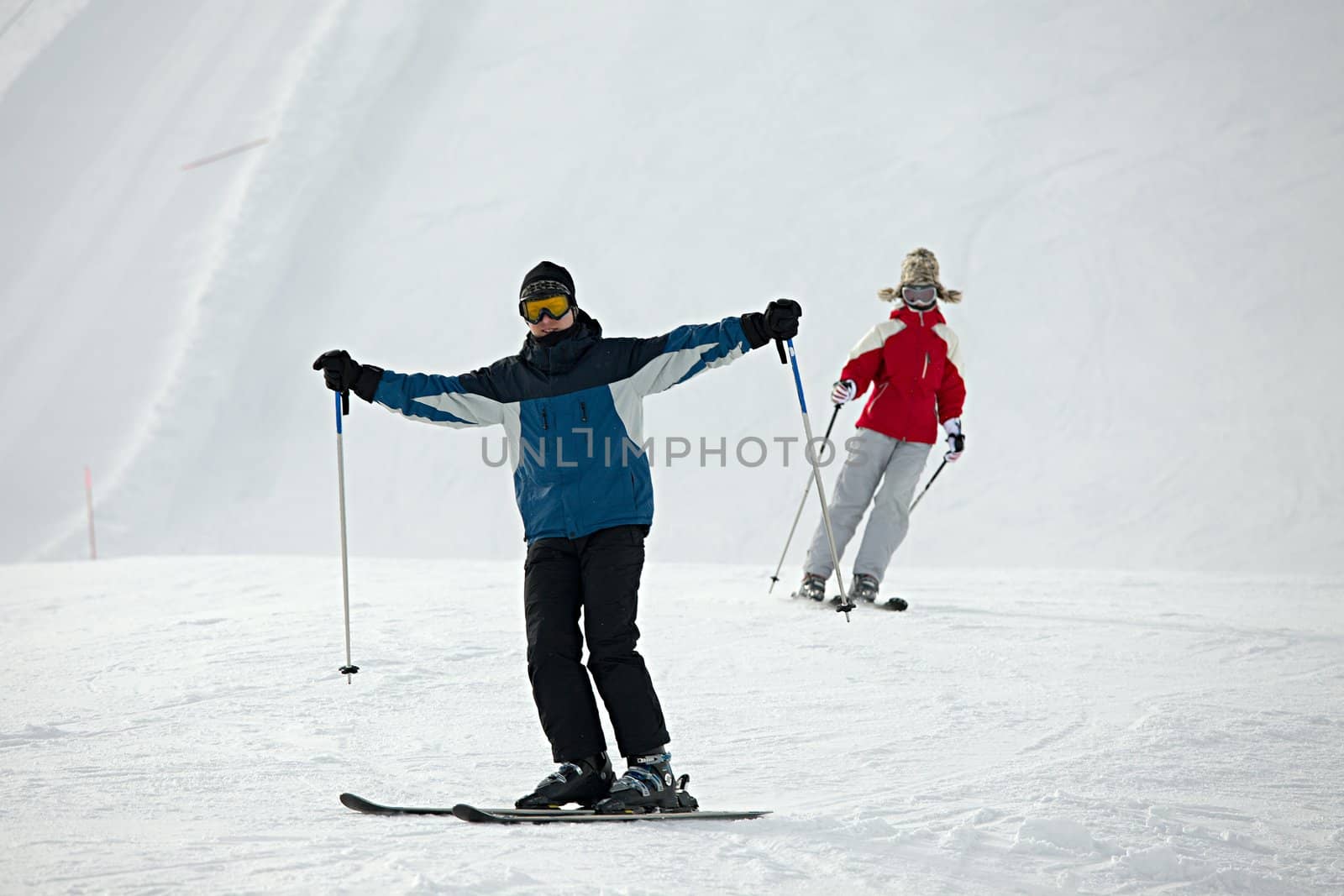 Skiers by Gudella