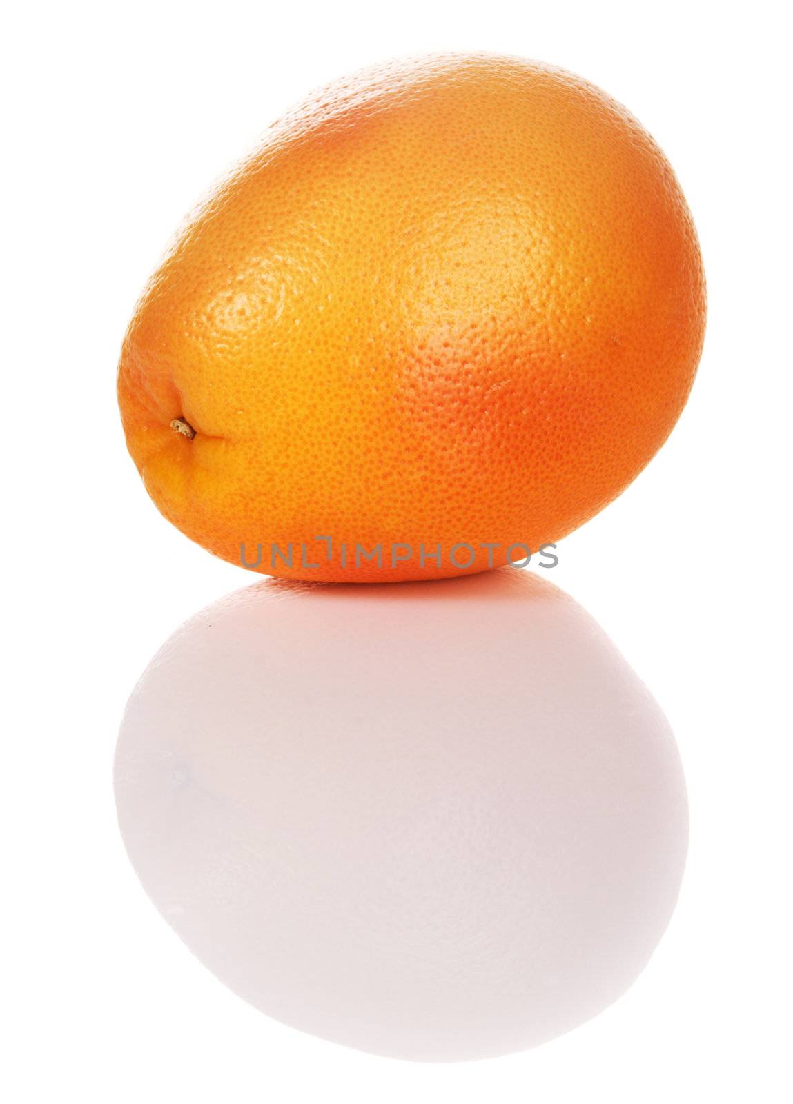 Fresh grapefruit on white background 