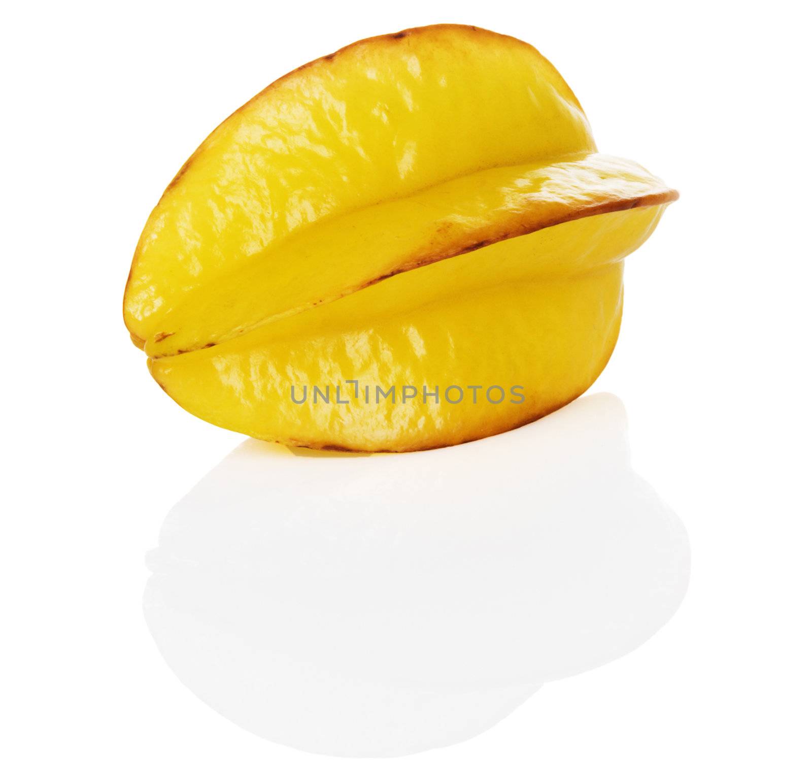 Carambola on white background