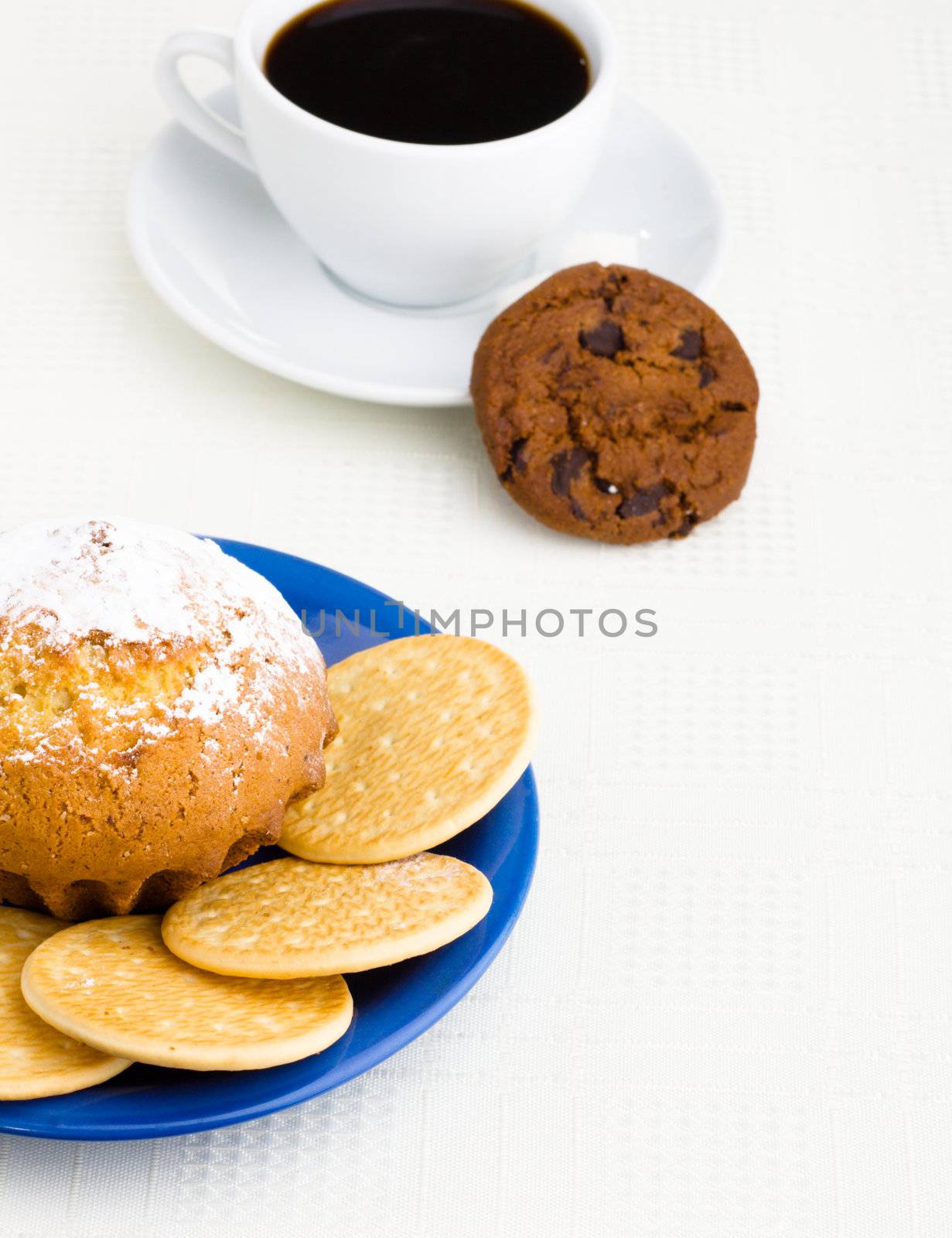 Coffee and pastry by Gdolgikh