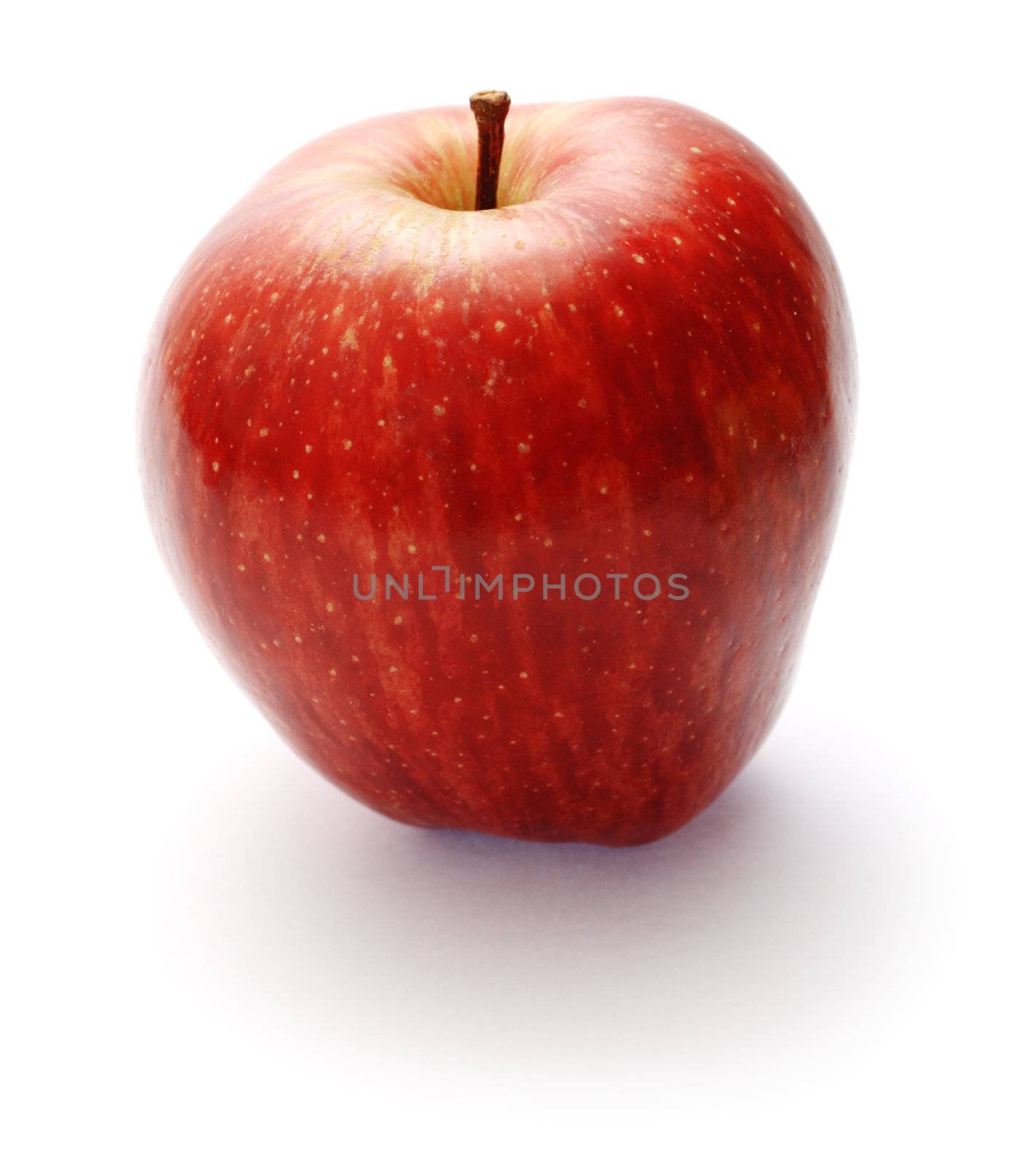 Red apple isolated on white background