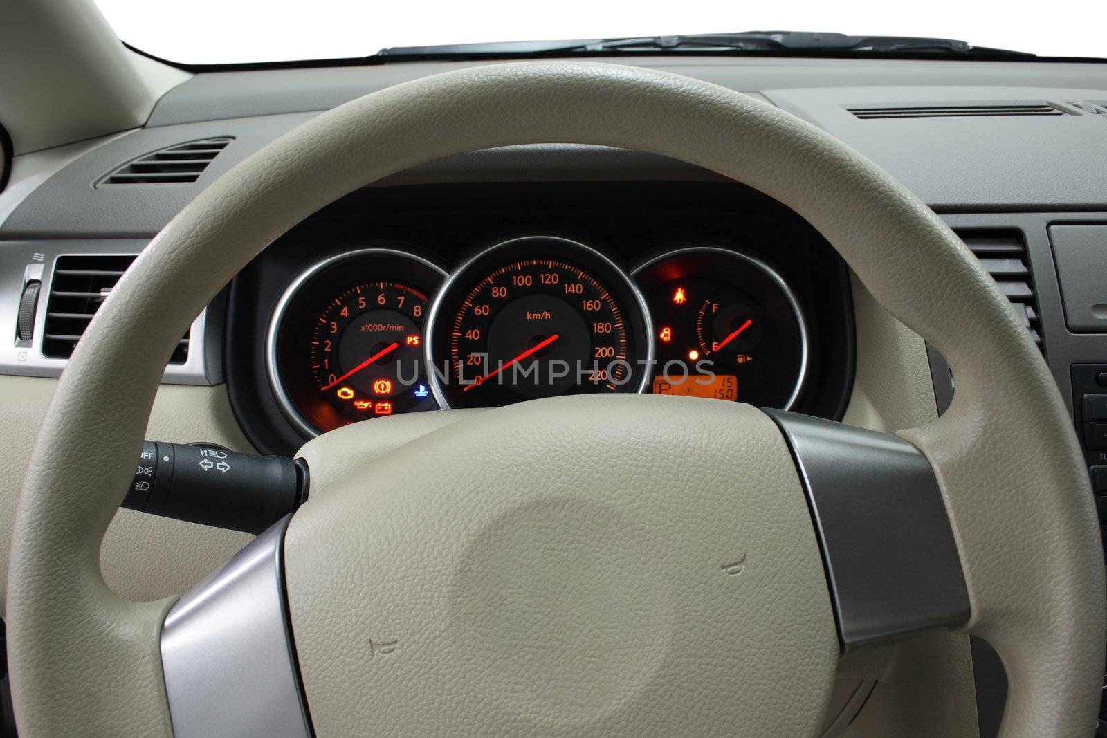 Steering wheel and dashboard by Gdolgikh