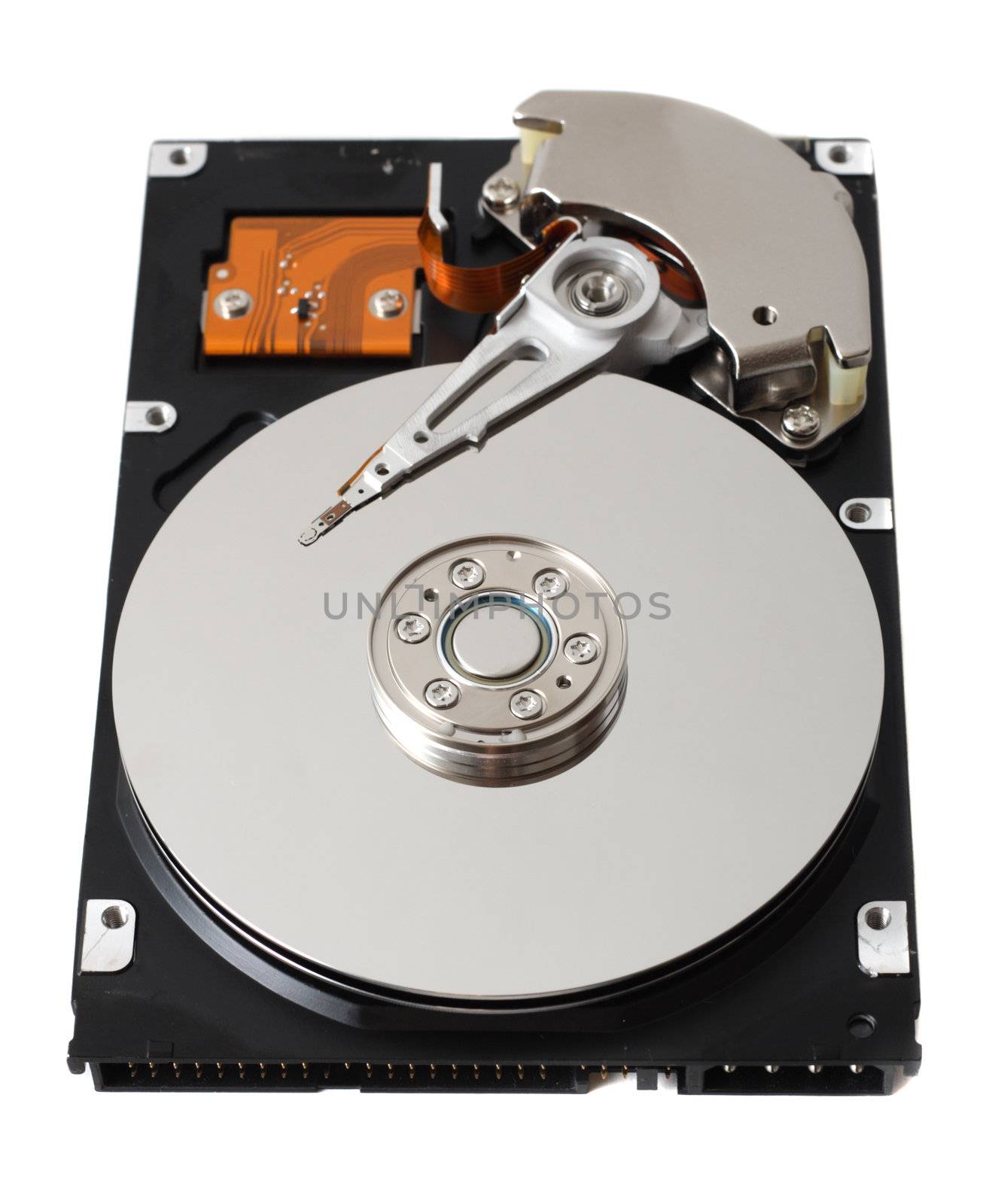 Hard drive isolated on white background