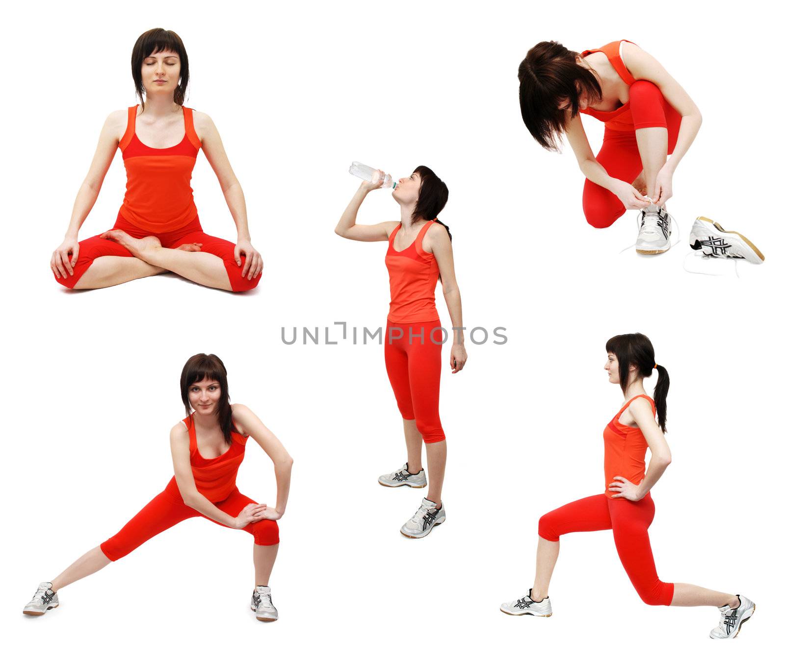 Working out woman collection