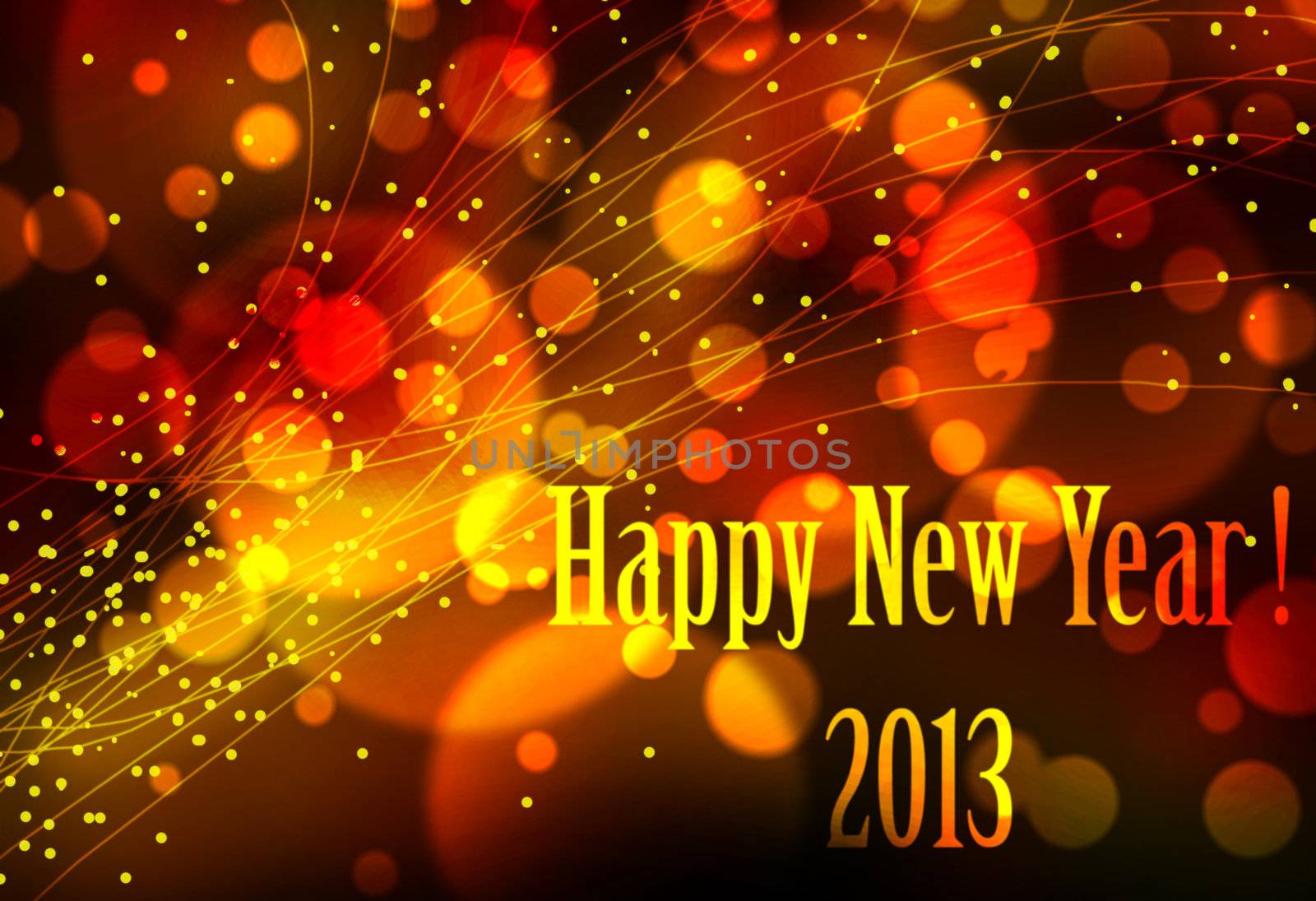 Happy new year 2013 card or background by Mirage3