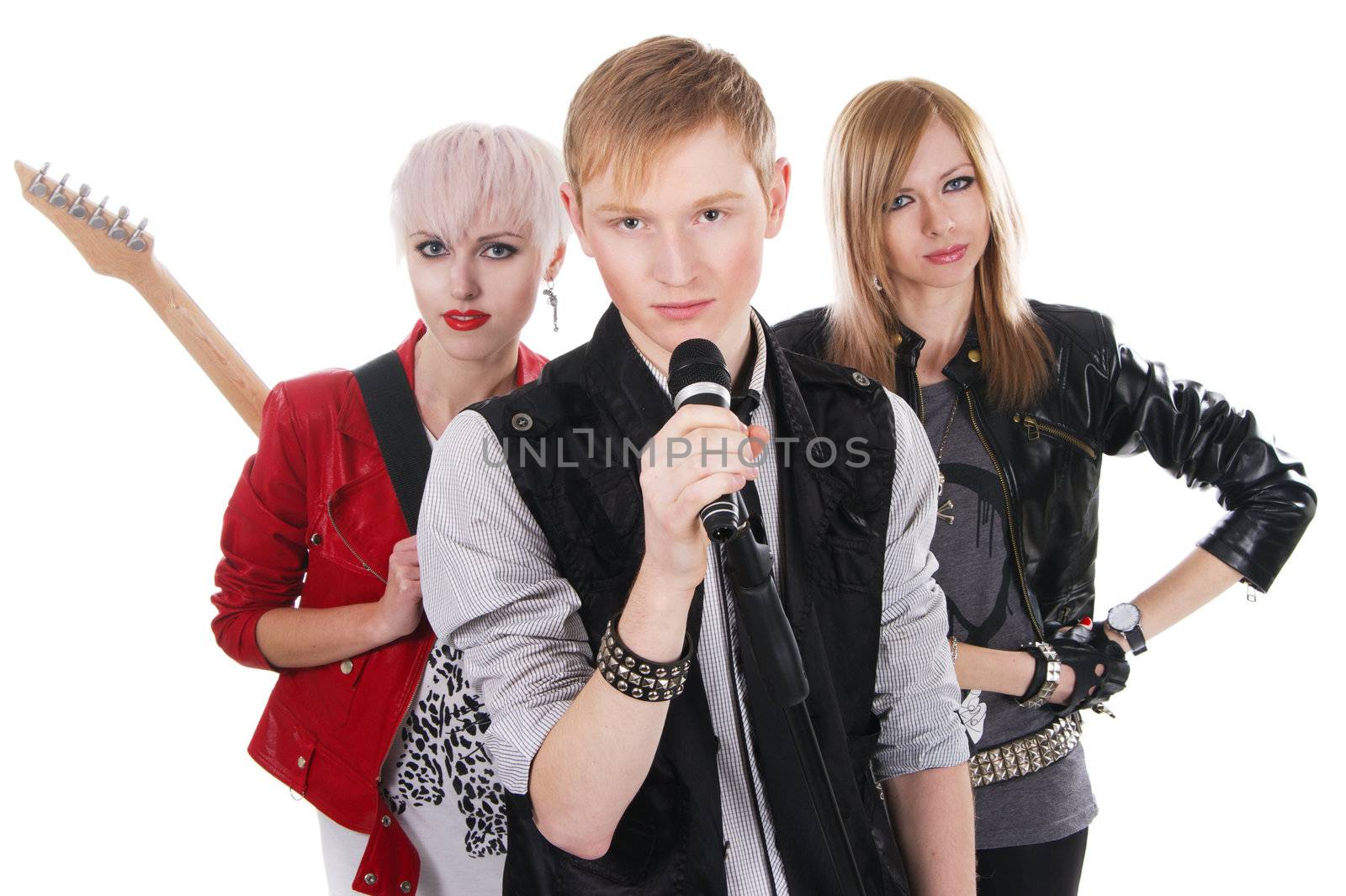 Teenage rock band by Gdolgikh