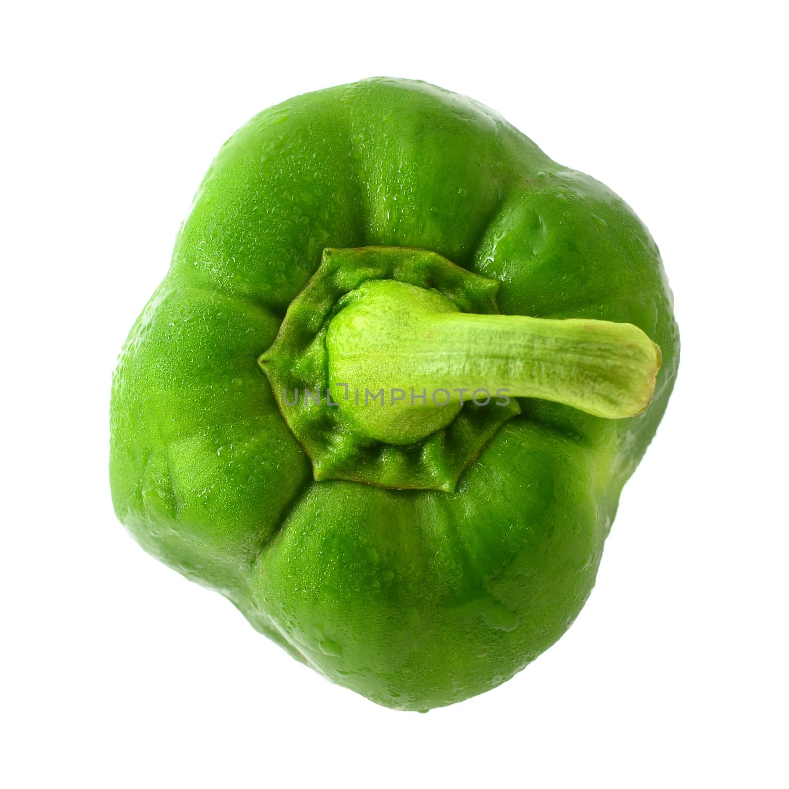 Green Pepper with clipping path