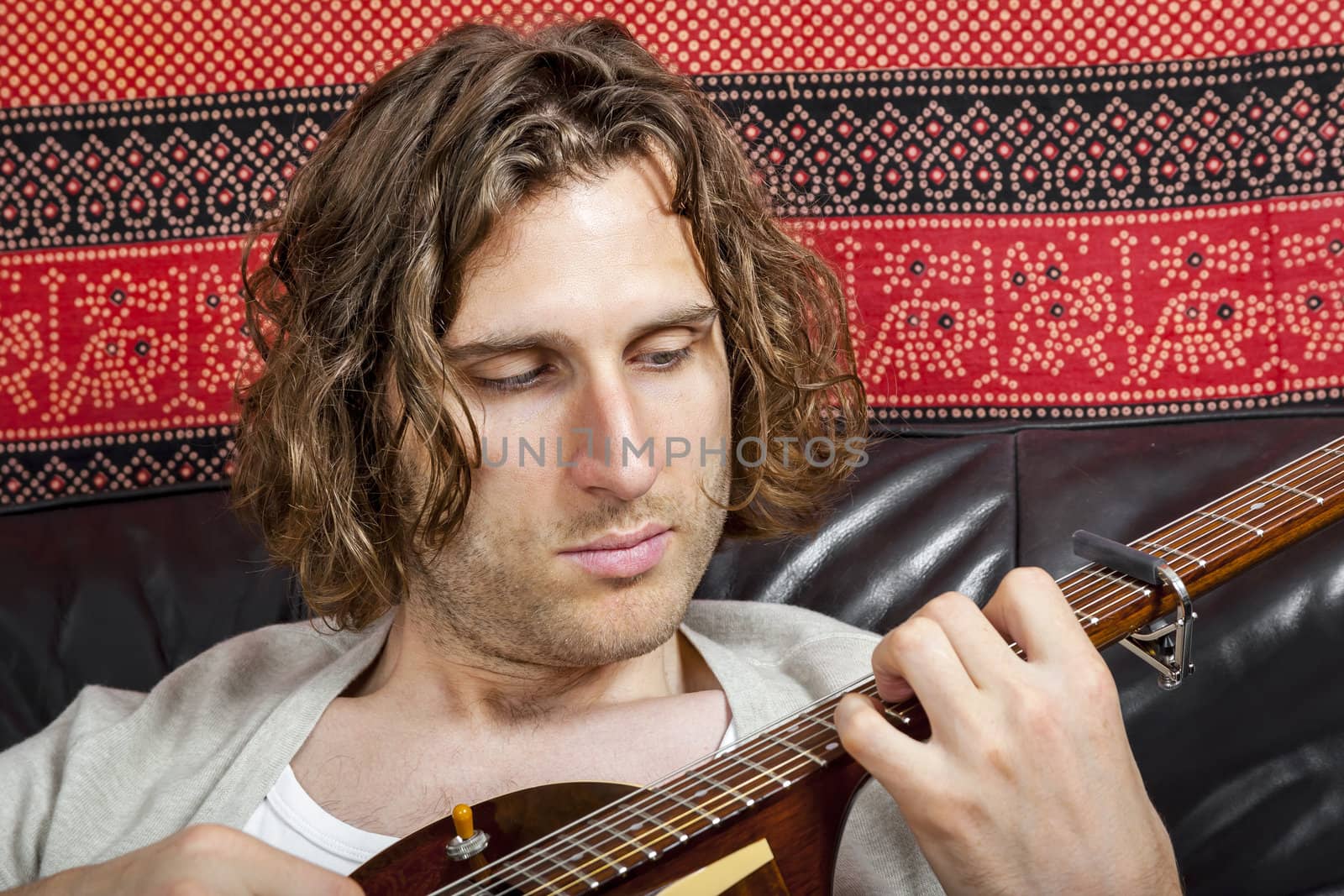 guitar player by magann