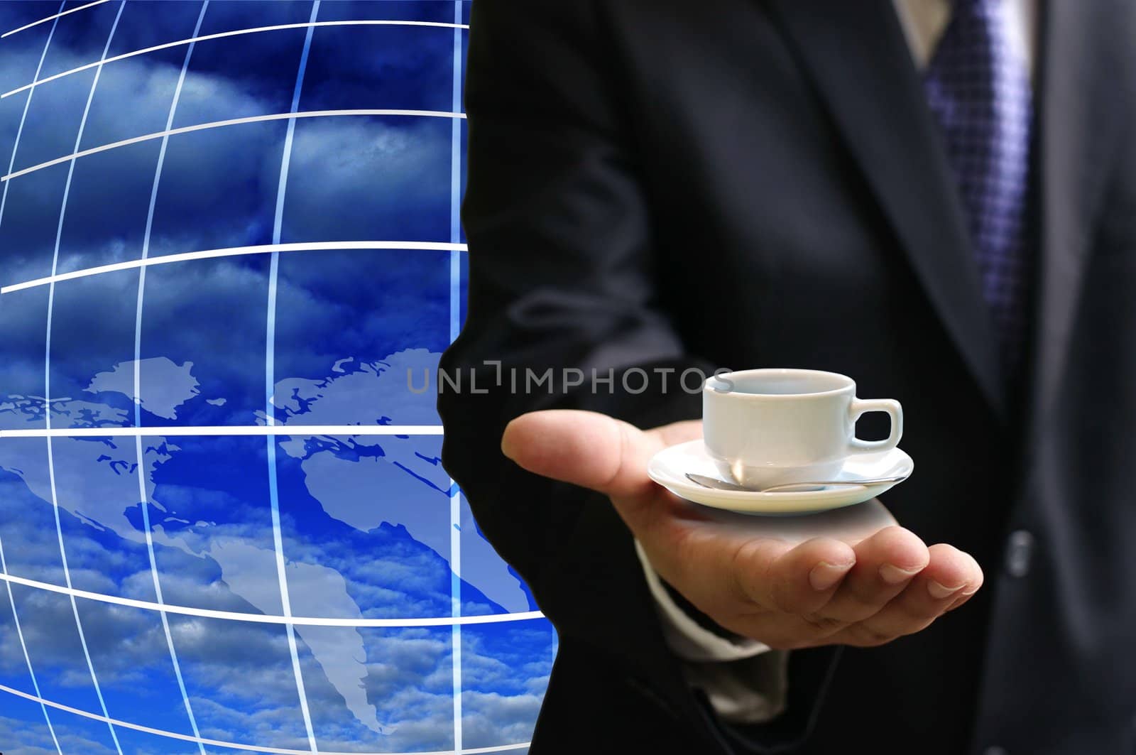 Coffee business around the world, Global coffee business concept by pixbox77
