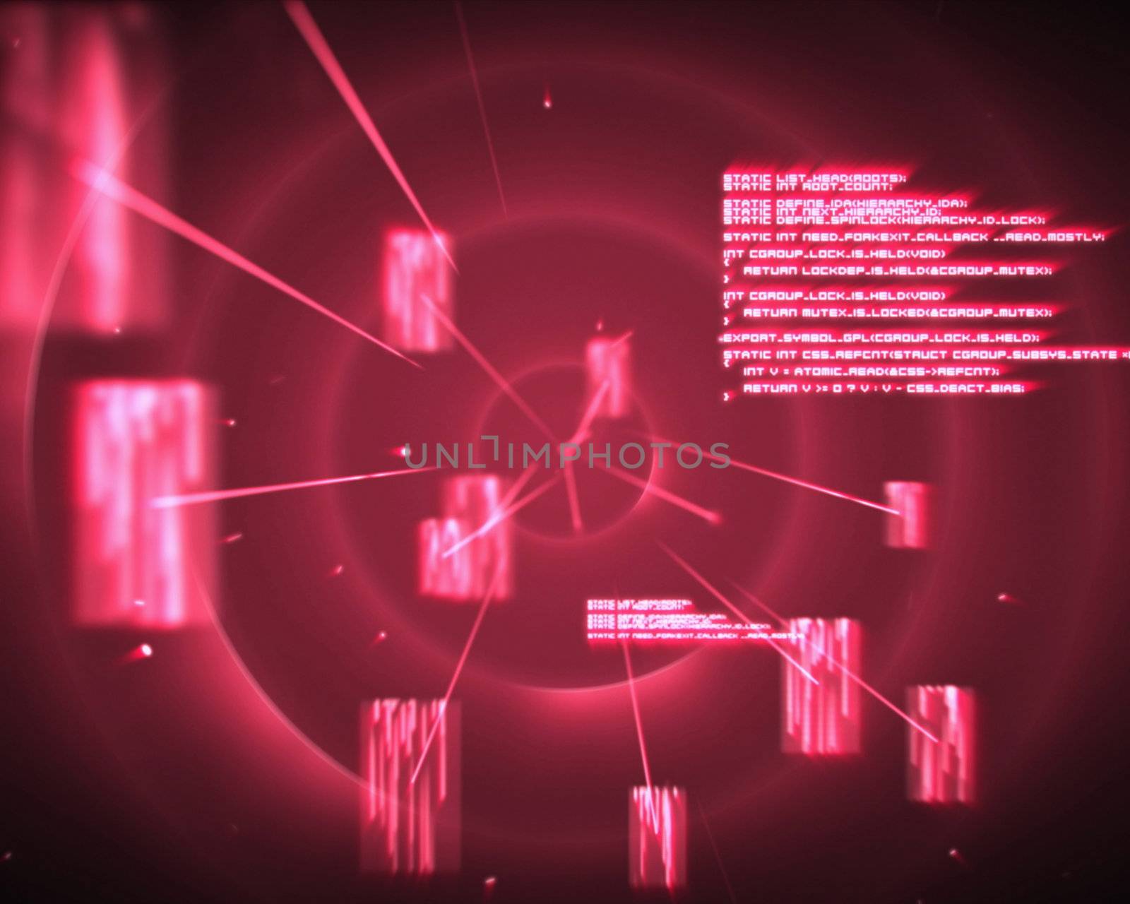 Backgrounds of pink circles with silhouettes