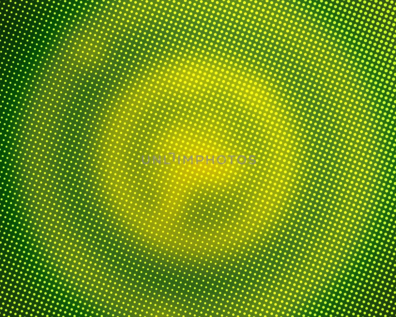 Green pixelated circles background