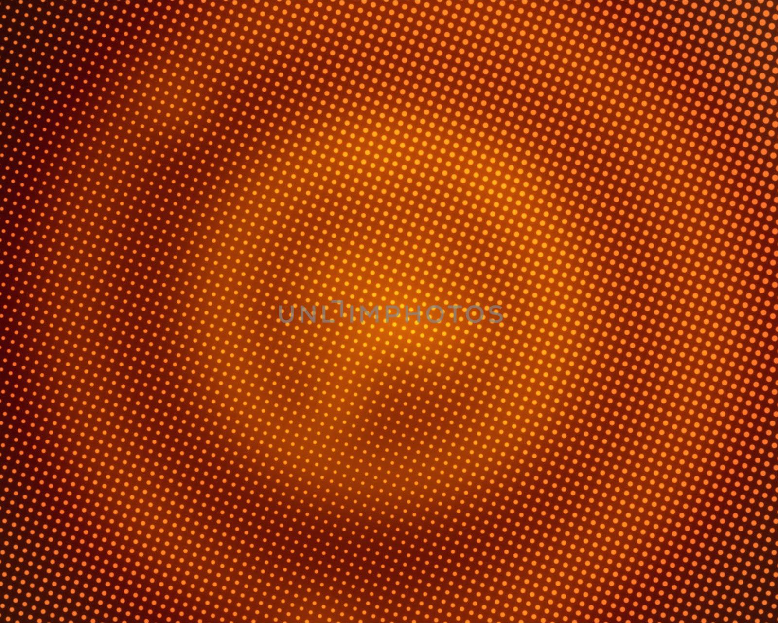 Orange pixelated circles background