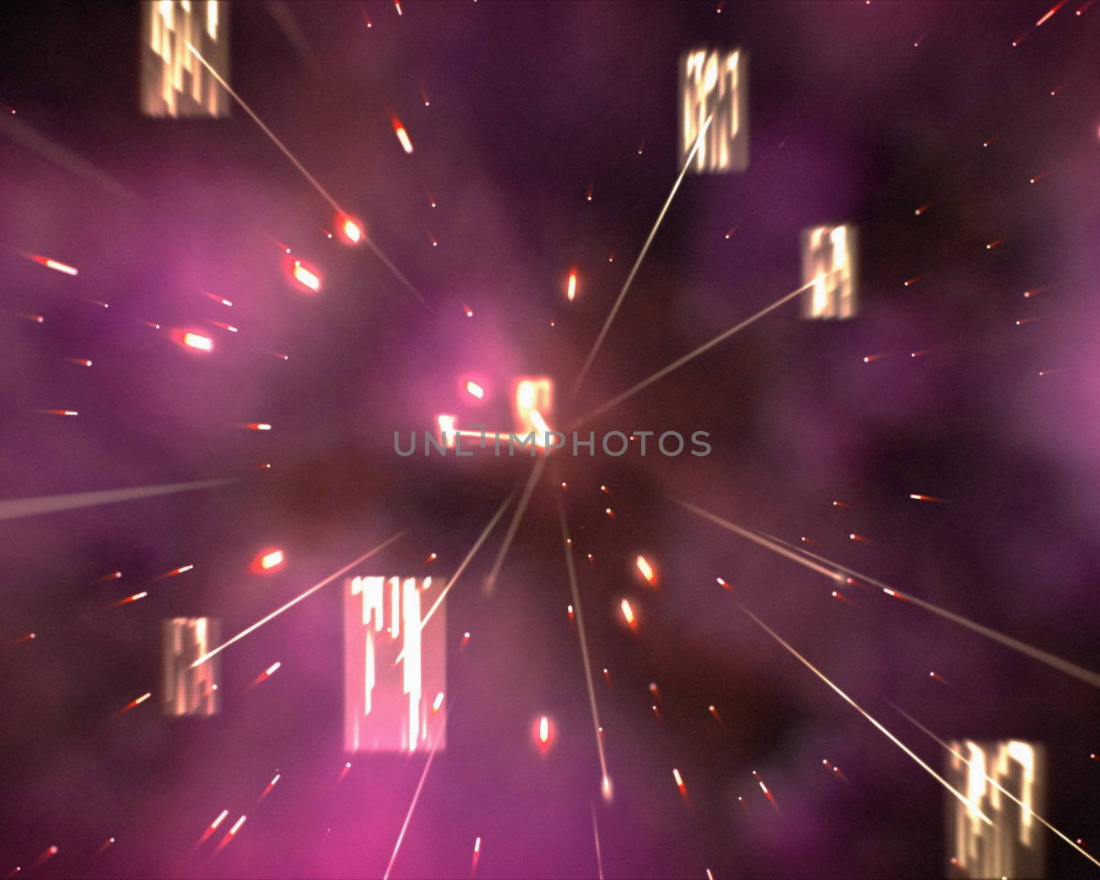 Abstract pink space background