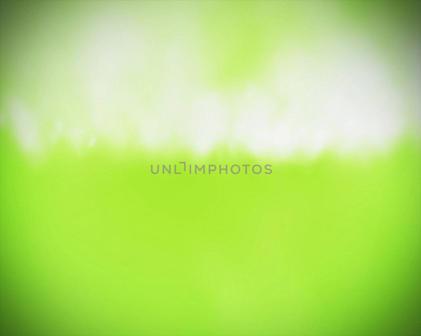 Cloud in gree sky background